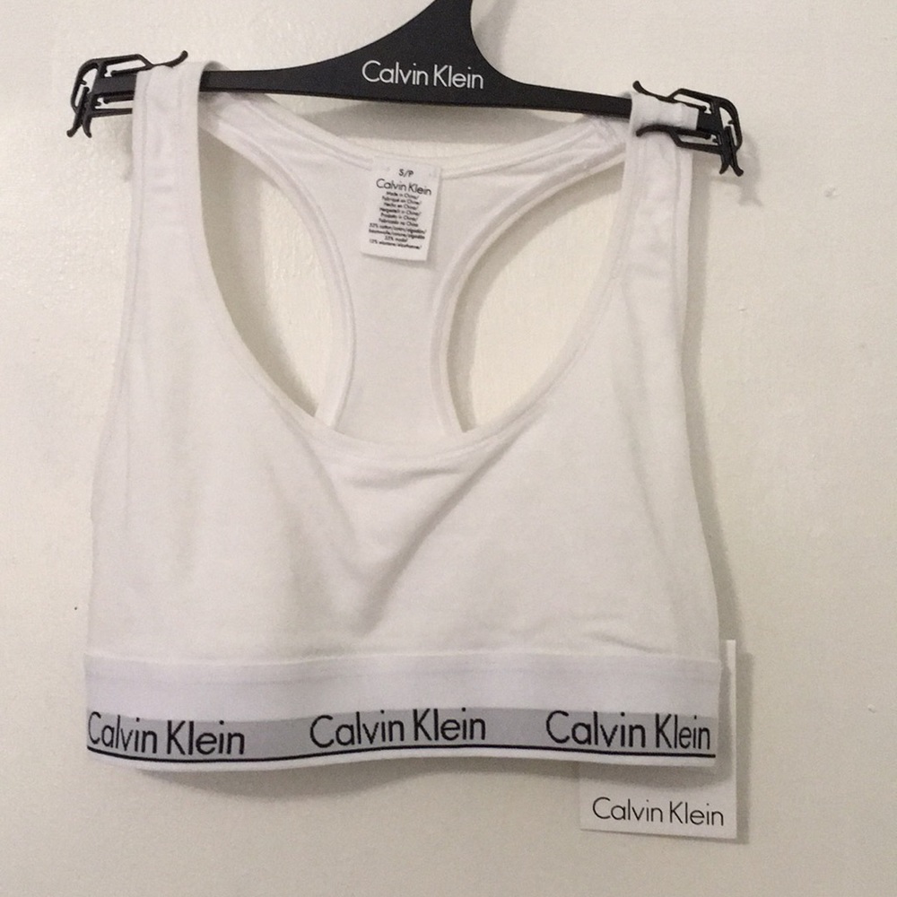 NWT Calvin Klein bralette in white - Picture 1 of 1